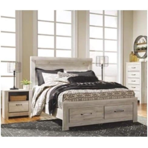 Modern Farmhouse One Drawer Nightstand in White - HER Home Design Boutique